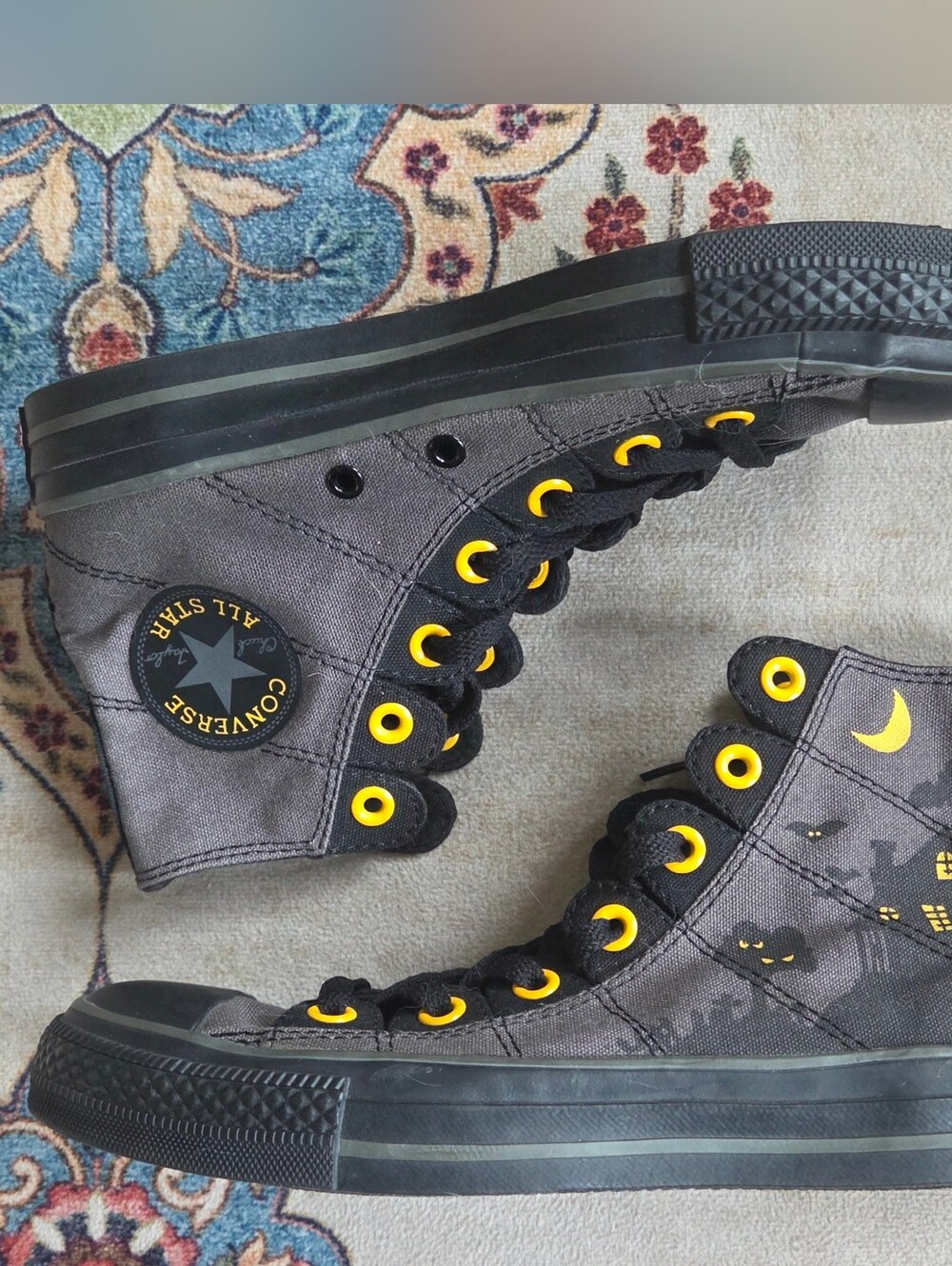 Converse Kids' High-Top Canvas Sneakers- Kids Size 5